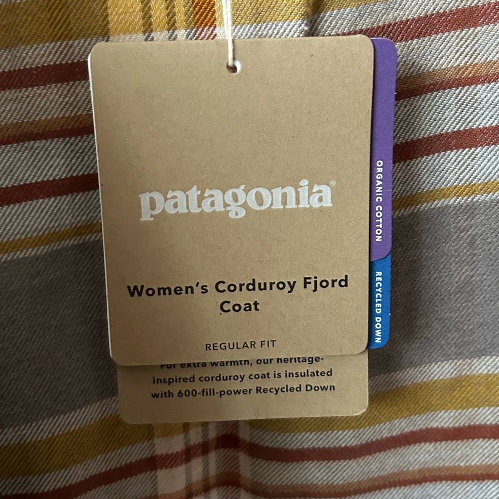 Patagonia Corduroy Fjord Coat NWT Women’s Medium - Picture 6 of 10